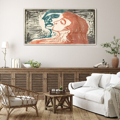 Obraz Szklany Postacie Abstrakcja Munch