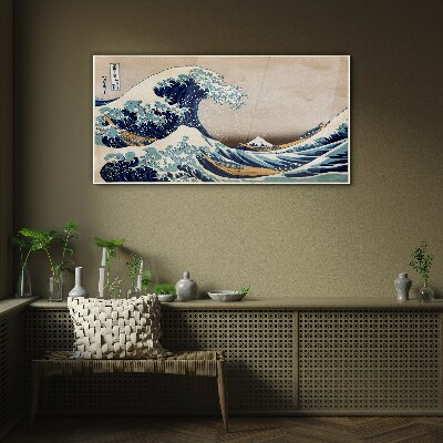 Obraz na Szkle Świetna fala Kanagawa