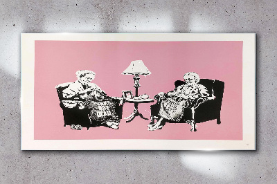 Obraz na Szkle Nowoczesny Babcie Banksy