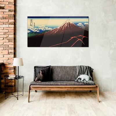 Obraz na Szkle Góra Fuji w wiosennej aurze