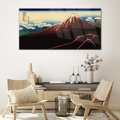 Obraz na Szkle Góra Fuji w wiosennej aurze
