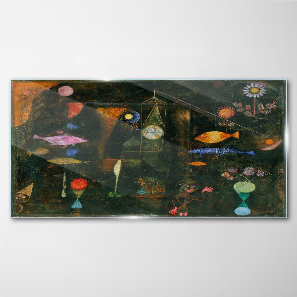 Obraz na Szkle Ryby magia Paul Klee