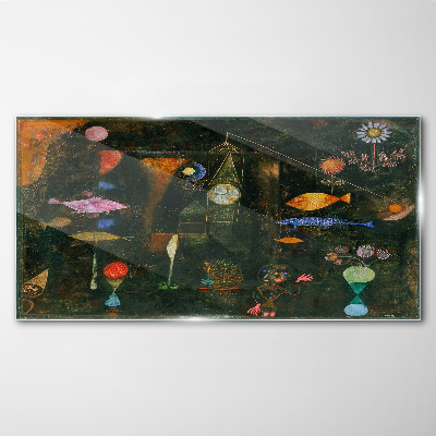 Obraz na Szkle Ryby magia Paul Klee