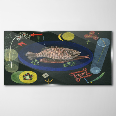 Obraz na Szkle Wokół Fish Paul Klee
