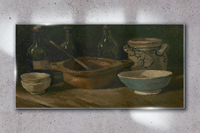 Obraz na Szkle Butelki Ceramika Van Gogh