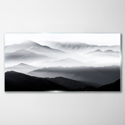 Obraz na Szkle góry mgła