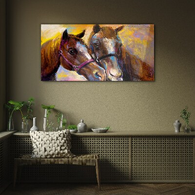 Obraz Szklany zwierzę konie