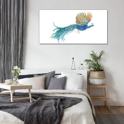 Obraz Szklany zwierzę ptak paw