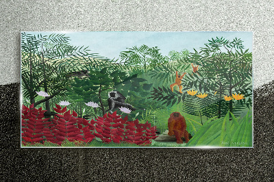 Obraz na Szkle Tropikalny Las Henri Rousseau