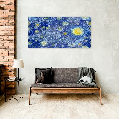 Obraz Szklany Abstrakcja Noc Gwiazdy Niebo