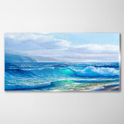 Obraz Szklany Spokojne fale oceanu