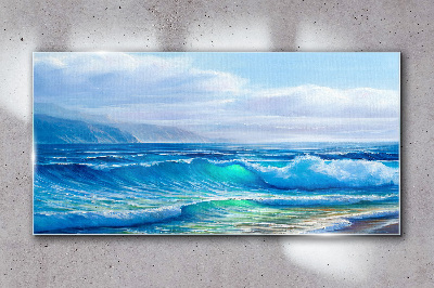 Obraz Szklany Spokojne fale oceanu