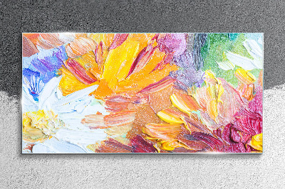 Obraz Szklany abstrakcja kwiaty