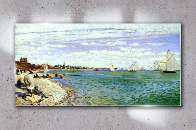 Obraz na Szkle Regaty w Adresse Monet