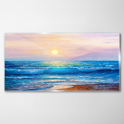 Obraz Szklany Spokojny poranek nad oceanem
