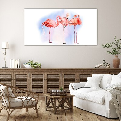 Obraz na Szkle zwierzęta ptaki flamingi