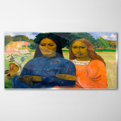 Obraz Szklany Dwie kobiety Paul Gauguin