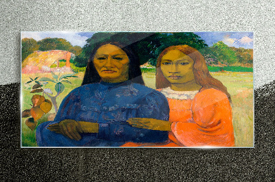 Obraz Szklany Dwie kobiety Paul Gauguin