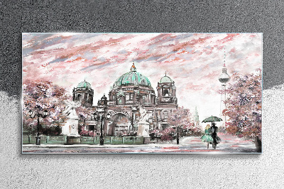 Obraz na Szkle Berlińska architektura w wiosennych kolorach