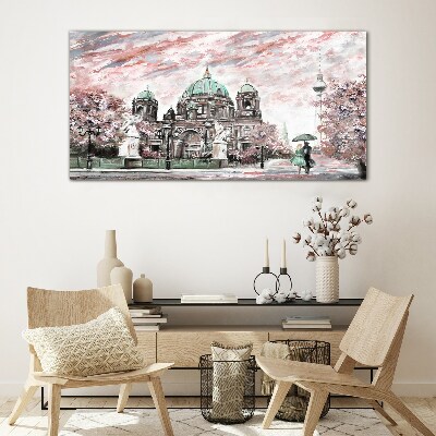 Obraz na Szkle Berlińska architektura w wiosennych kolorach