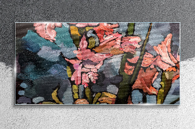 Obraz Szklany Nowoczesny kwiaty
