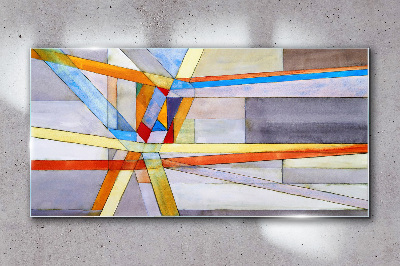 Obraz na Szkle Geometria kolorowych linii