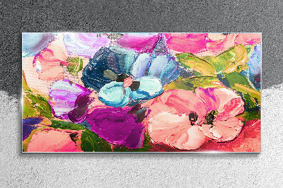 Obraz na Szkle Malarstwo kwiaty