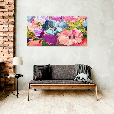 Obraz na Szkle Malarstwo kwiaty