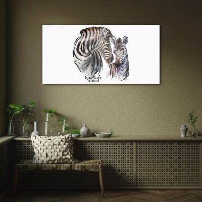 Obraz na Szkle Zebra w dzikiej naturze