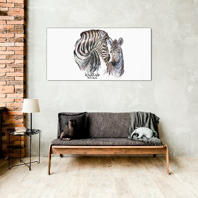 Obraz na Szkle Zebra w dzikiej naturze