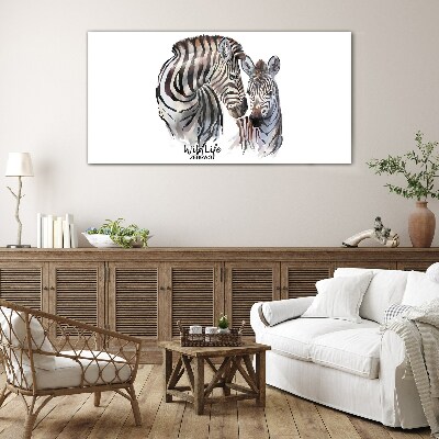 Obraz na Szkle Zebra w dzikiej naturze