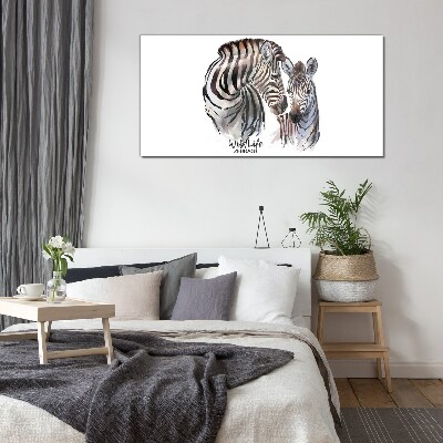 Obraz na Szkle Zebra w dzikiej naturze