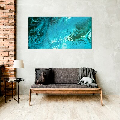 Obraz Szklany Oceaniczne fale w błękicie