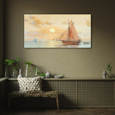 Obraz na Szkle łódź morze niebo