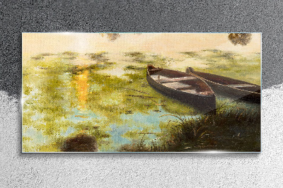 Obraz na Szkle Nowoczesny łódź woda