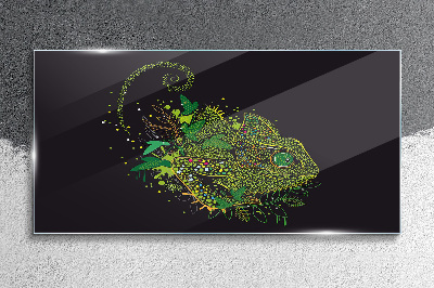 Obraz Szklany Kameleon Zwierzę Natura