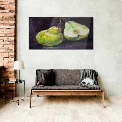 Obraz na Szkle Malarstwo owoce gruszka