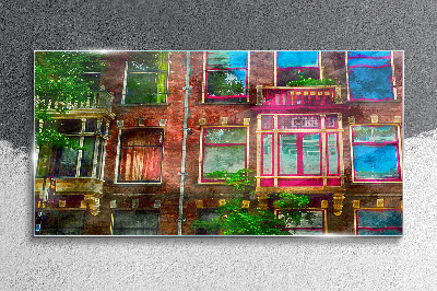 Obraz Szklany Architektura dom okna