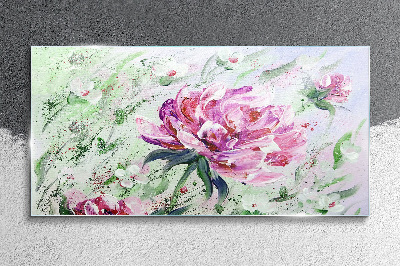 Obraz na Szkle Malarstwo kwiaty piwonie
