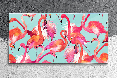 Obraz na Szkle flamingi