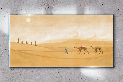Obraz na Szkle pustynia słońce zwierzęta