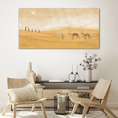 Obraz na Szkle pustynia słońce zwierzęta