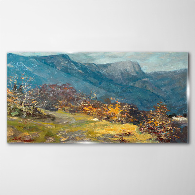 Obraz Szklany malarstwo przyroda góry