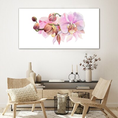 Obraz Szklany Orchidea w pastelowych odcieniach