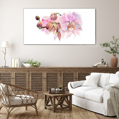 Obraz Szklany Orchidea w pastelowych odcieniach