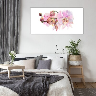 Obraz Szklany Orchidea w pastelowych odcieniach