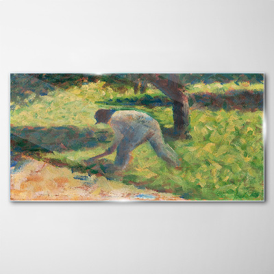 Obraz na Szkle Chłop z Hoe Seurat