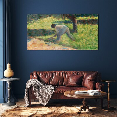 Obraz na Szkle Chłop z Hoe Seurat