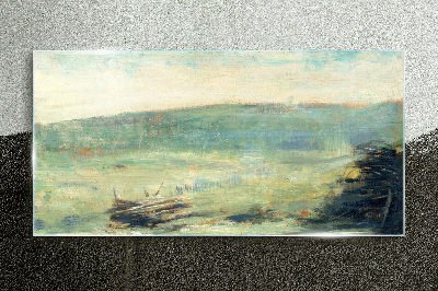 Obraz Szklany Krajobraz w Saint Ouen Seurat