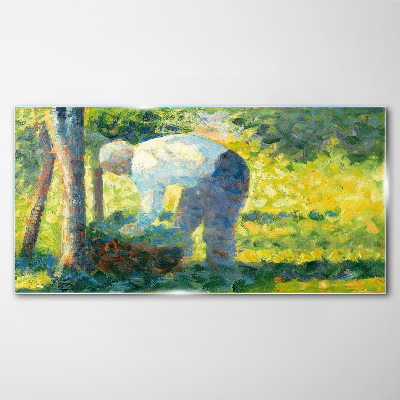 Obraz Szklany Ogrodnik Seurat